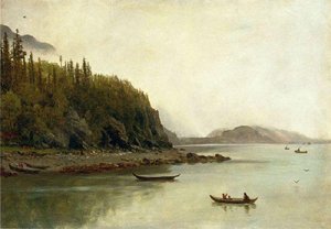 Indians Fishing — Albert Bierstadt