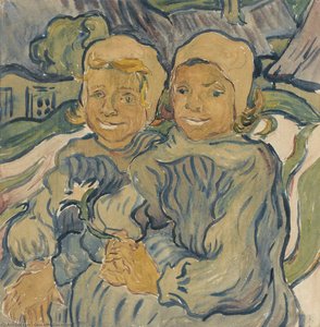Les Deux Enfants (after Van Gogh) — Giovanni Giacometti, Post-impressionism
