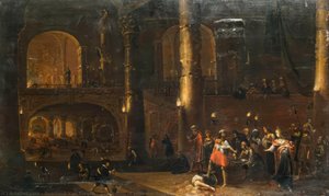 Beheading Of John The Baptist — Rombout Van Troyen, Baroque Classicising Style