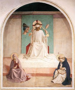 Mocking Of Christ (cell 7) — Fra Angelico