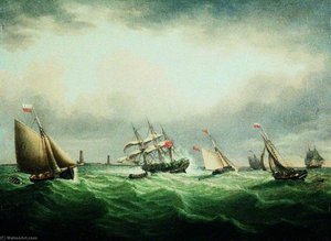 The Wreck Of The Ship 'thomas' Off The Stony Binks, 8 June 1821 — John Ward