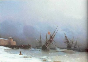 Warning Of Storm — Ivan Konstantinovich Aivazovsky