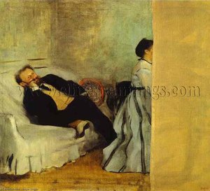 Portrait Of Monsieur And Madame Edouard Manet — Edgar Degas