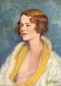 A Portrait Of A Lady, Head And Shoulders — Ignacio Zuloaga Y Zabala, Realism