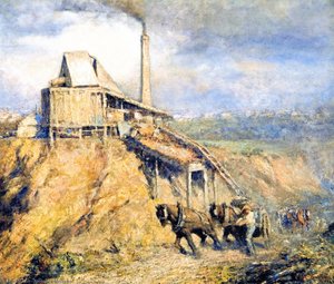 The Old Stone Crusher (also Known As The Quarry) — Frederick Mccubbin, Australian Landscape Painting