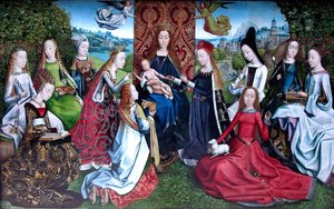 Virgin Surrounded By Female Saints