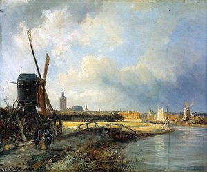 Cornelis Study For View On Den Haag Sun — Cornelius Springer