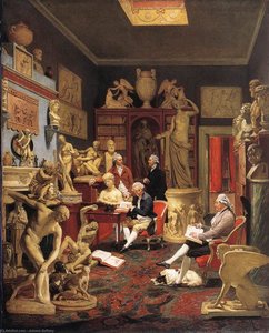 Charles Towneley In His Sculpture Gallery — Johann Zoffany, Rococo