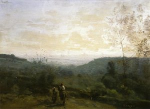 Morning, Fog Effect — Jean-baptiste-camille Corot, Barbizon School