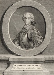 Engraved Portrait Of Louis, Dauphin Of France — Johann Georg Wille