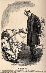 A Hospital Physician Asks A Patient About His Drinking — Charles Samuel Keene