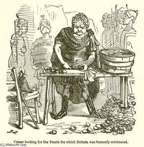 Caesar Looking For The Pearls For Which Britain — John Leech