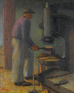 Blacksmith With A Machine Hammer — Alois Bílek