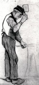 Peasant With A Chopping Knife — Vincent Willem Van Gogh