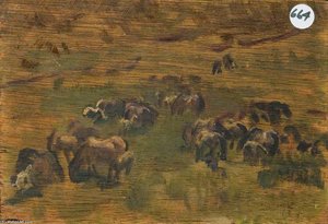 Study Of Exmoor Ponies — Sir Alfred James Munnings