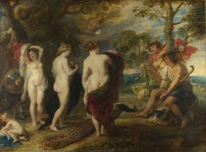 The Judgement Of Paris — Workshop Of Peter Paul Rubens, Baroque