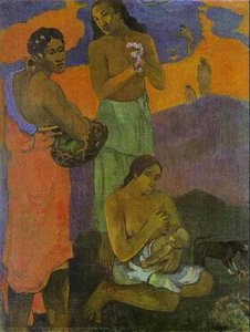 Motherhood (women On The Shore) — Eugène Henri Paul Gauguin