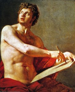 Academic Study Of A Male Torse — Jean-auguste-dominique Ingres