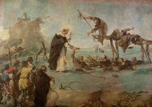 Wunder Eines Dominikanerheiligen — Francesco Lazzaro Guardi