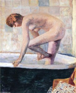 Nude Washing Feet In A Bathtub — Pierre Bonnard