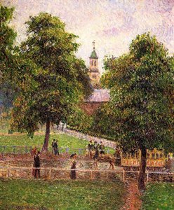 Church At Kew. — Camille Pissarro, Impressionist Landscape