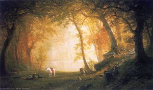 A Rest On The Ride — Albert Bierstadt