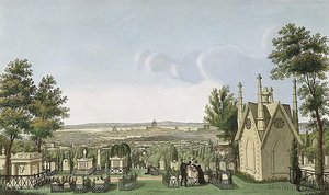 View Of Pere-lachaise Cemetery From The Gothic Chapel — Henri Courvoisier Voisin