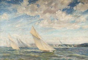 Yacht Racing In The Solent — Alice Maud Fanner