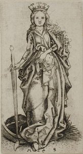 The Small Saint Catherine — Martin Schongauer