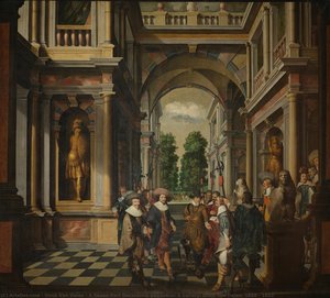 A Seven-Part Decorative Sequence: A Gallery, Dirck van Delen, 1630 - 1632