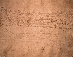 Travel Sketchbook (folio 38v) — Hans Cranach