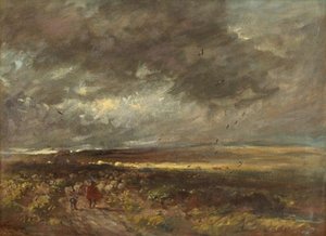 Moorland Landscape. Shepherd And Sheep — David Cox