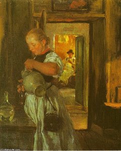 The Tyrolian Waitress — Albin Egger Lienz