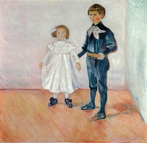 Portrait Of Children: Erdmute And Hans-herbert Esche — Edvard Munch