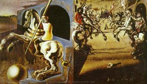 Equestrian Parade (possibly Set Design For 'romeo And Juliet'), 1942 — Salvador Dalí, Surrealist Movement