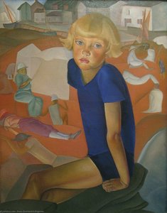 Portrait Of The Artist's Son Kirill — Boris Dmitrievich Grigoriev
