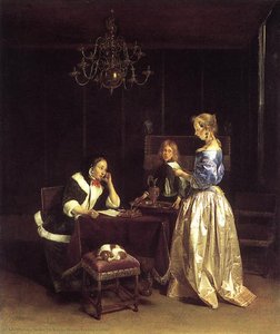 Woman Reading A Letter — Gerard Ter Borch, Dutch Golden Age