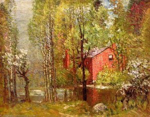 Old Brick House On The Neponset — John Joseph Enneking