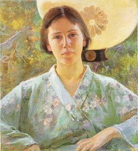 Lady In A Kimona — Albert Herter