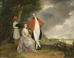 The Hon. William Monson And His Wife, Ann Debonnaire — Arthur William Devis