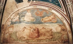 Scenes From The Life Of St John The Evangelist: 1. St John On Patmos (peruzzi Chapel, Santa Croce, Florence) — Giotto Di Bondone, Early Renaissance