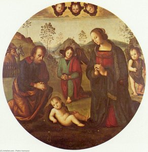 Birth Of Christ, Tondo — Vannucci Pietro (le Perugin)