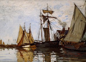 Pont Of Honfleur Sun — Claude Monet, Impressionism
