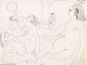 Le Bain Turc — Pablo Picasso, Cubism