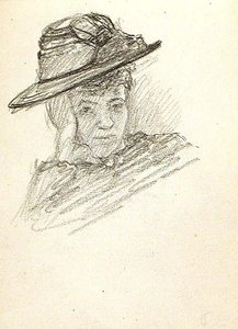 Woman In Hat — Džon Otis Adams