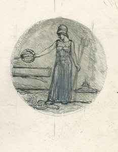 Design For A War Medallion — Sir George Clausen