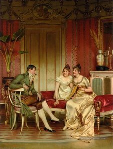 The Afternoon Visitor — Charles Joseph Frédéric Soulacroix