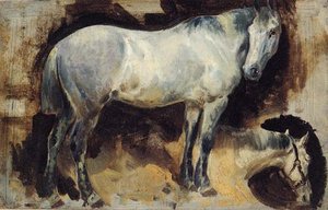 A Study Of A Dapple Grey Hunt — William Arnold Woodhouse