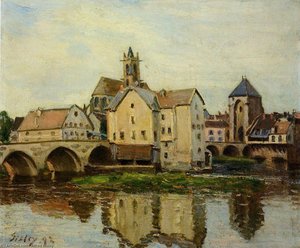 Moret Sur Loing, Morning — Alfred Sisley