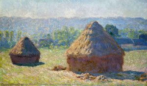 Haystack. End Of The Summer. Morning — Claude Monet, Impressionism